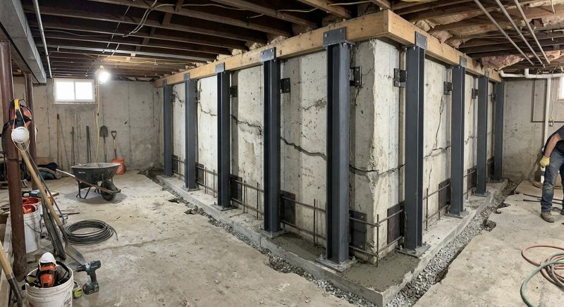 Basement Stabilization in Easton, MD