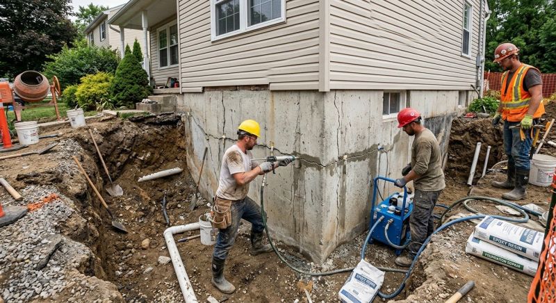 Cracked Foundation Repair in Centreville, MD