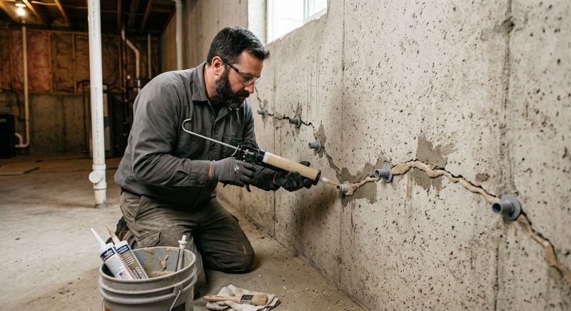 Cracked Foundation Repair in Stevensville, MD