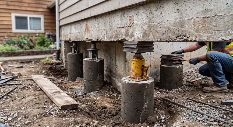 Foundation Pier Leveling in Easton, MD