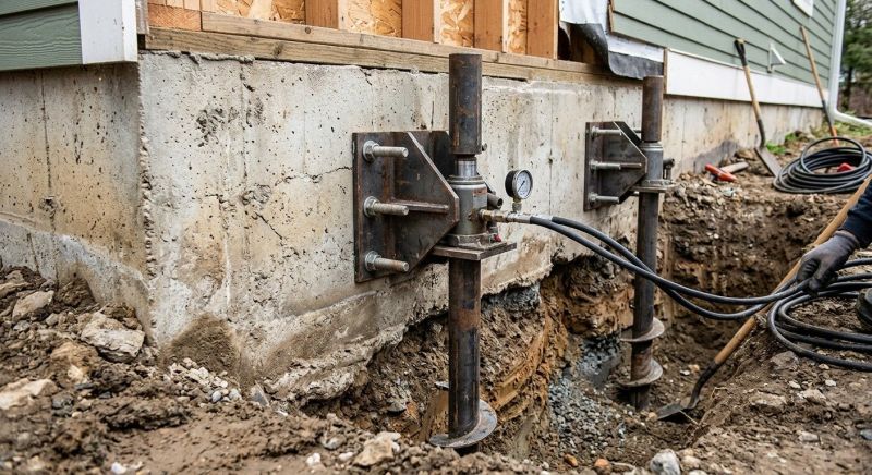 Foundation Pier Leveling in Easton, MD