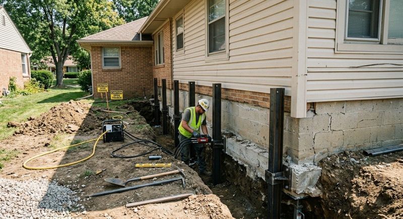 Foundation Renovation in Easton, MD