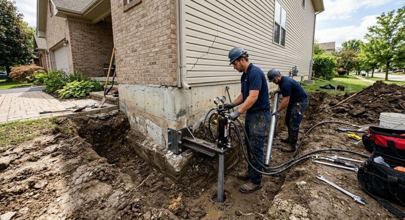 Foundation Settlement Repair in Easton, MD