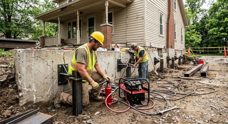 Foundation Stabilizing in Cambridge, MD